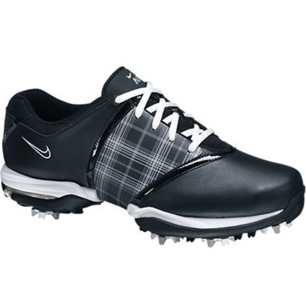 Nike Air Embellish Women's Golf Shoes 7 Black Plaid Saddle Oxford Spiked Cleats